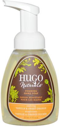 Hugo Naturals, Foaming Hand Soap, Vanilla & Sweet Orange, 8.5 fl oz (251 ml) ,حمام، الجمال، الصابون، رغوة الصابون