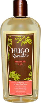 Hugo Naturals, Shower Gel, Grapefruit, 12 fl oz (355 ml) ,حمام، الجمال، هلام الاستحمام
