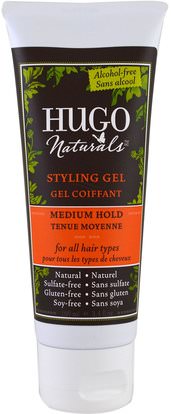 Hugo Naturals, Styling Gel, Medium Hold, 3.4 fl oz (100 ml) ,حمام، الجمال، دقة بالغة، فروة الرأس