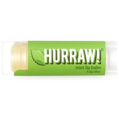 Hurraw! Balm, Lip Balm, Mint.15 oz (4.3 g) ,Herb-sa