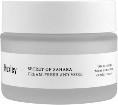 Huxley, Secret of Sahara, Fresh and More Cream, 1.69 fl oz (50 ml) ,الجمال، العناية بالوجه، الكريمات المستحضرات، الأمصال، الصحة، الجلد