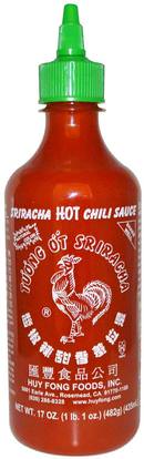 Huy Fong Foods Inc., Sriracha, Hot Chili Sauce, 17 oz (482 g) ,الطعام، الضمادات والتوابل، الصلصة الحارة