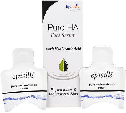 Hyalogic LLC, Episilk, Pure HA Face Serum, with Hyaluronic Acid, 2 Pieces ,Herb-sa