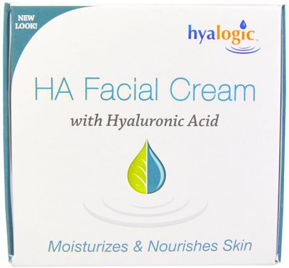 Hyalogic LLC, HA Facial Cream with Hyaluronic Acid, 2 fl oz (56.7 g) ,الجمال، العناية بالوجه، الكريمات المستحضرات، الأمصال، كريمات التجاعيد، حمض الهيالورونيك الجلد