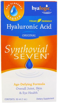 Hyalogic LLC, Hyaluronic Acid, Synthovial Seven, 1 oz (30 ml) ,والصحة، والعظم، وهشاشة العظام، ومكافحة الشيخوخة والصحة المشتركة