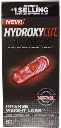 Hydroxycut, Black, 60 Rapid Release Liquid Capsules ,وفقدان الوزن، والنظام الغذائي
