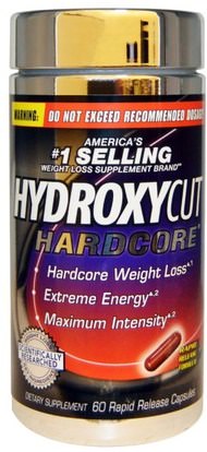Hydroxycut, Hardcore, 60 Rapid Release Capsules ,والصحة، والنظام الغذائي