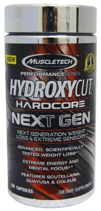 Hydroxycut, Hardcore Next Gen, Weight Loss, 180 Capsules ,والصحة، والطاقة، وفقدان الوزن، والنظام الغذائي