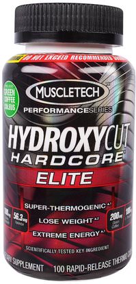 Hydroxycut, Performance Series, Hydroxycut Hardcore, Elite, 100 Rapid-Release Thermo Caps ,والصحة، والرياضة، والنظام الغذائي