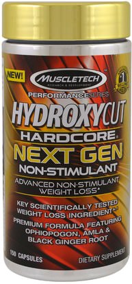 Hydroxycut, Performance Series, Hydroxycut Hardcore Next Gen Non-Stimulant, 150 Capsules ,وفقدان الوزن، والنظام الغذائي، والرياضة