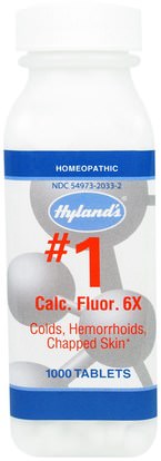 Hylands, #1 Calc. Fluor. 6X, 1000 Tablets ,المكملات الغذائية، المثلية، الصحة