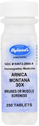 Hylands, Arnica Montana 30X, 250 Tablets ,الأعشاب، أرنيكا، مونتانا