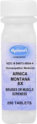 Hylands, Arnica Montana 6X, Bruises & Muscle Soreness, 250 Tablets ,الأعشاب، أرنيكا، مونتانا