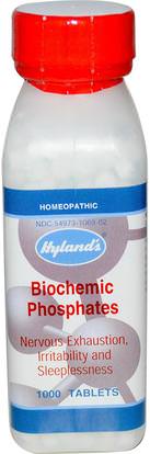 Hylands, Biochemic Phosphates, 1000 Tablets ,والمكملات الغذائية، والنوم