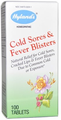 Hylands, Cold Sores & Fever Blisters, 100 Tablets ,الصحة، الهربس، منتجات قرحة البرد