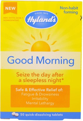 Hylands, Good Morning, 50 Quick-Dissolving Tablets ,Herb-sa