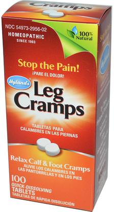 Hylands, Leg Cramps, 100 Tablets ,والصحة، ومكافحة الألم