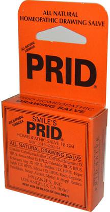 Hylands, Smiles Prid Homeopathic Drawing Salve, 18 g ,والصحة، ومكافحة الألم، والإصابات تحرق