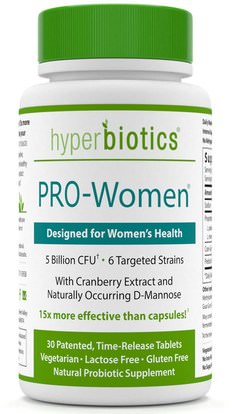 Hyperbiotics, PRO-Women. Designed for Womens Health, 5 Billion CFU, 30 Tablets ,والصحة، والمرأة، والمكملات الغذائية، البروبيوتيك، استقرت البروبيوتيك