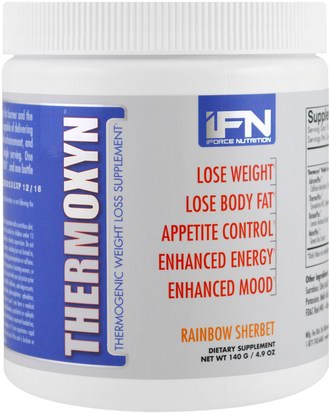 iForce Nutrition, Thermoxyn, Weight Loss Supplement, Rainbow Sherbet, 4.9 oz (140 g) ,والرياضة، وفقدان الوزن، والنظام الغذائي، وحرق الدهون