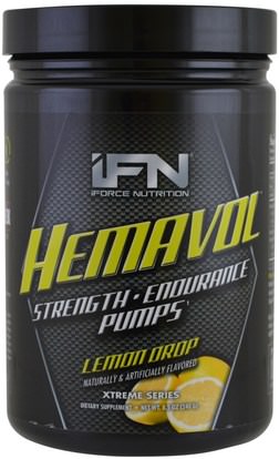 iForce Nutrition, Xtreme Series, Hemavol Powder, Lemon Drop, 8.5 oz (240 g) ,والرياضة، تجريب