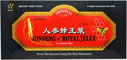 Imperial Elixir, Ginseng and Royal Jelly, 30 Bottles, 0.34 fl oz (10 ml) Each ,المكملات الغذائية، أدابتوغن