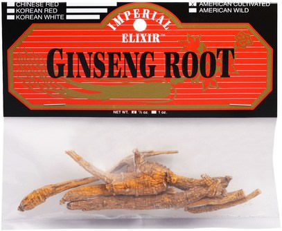 Imperial Elixir, Ginseng Root, American Cultivated, 1/2 oz ,المكملات الغذائية، أدابتوغن