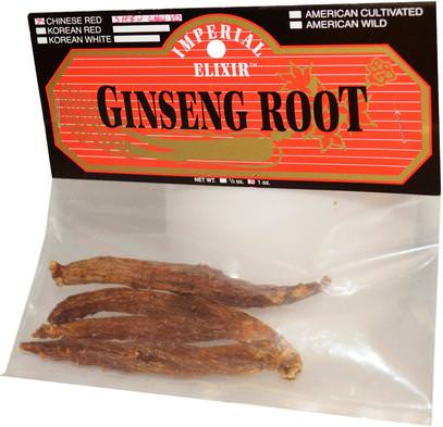 Imperial Elixir, Ginseng Root, Chinese Red Shiu Chu Xu, 1 oz ,المكملات الغذائية، أدابتوغن
