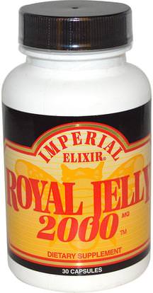 Imperial Elixir, Royal Jelly, 2000 mg, 30 Capsules ,المكملات الغذائية، منتجات النحل، هلام الملكي