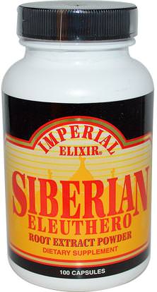 Imperial Elixir, Siberian Eleuthero, 100 Capsules ,المكملات الغذائية، أدابتوغن