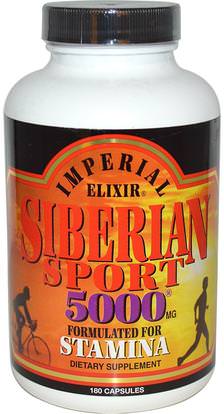 Imperial Elixir, Siberian Sport, 5000 mg, 180 Capsules ,والصحة، والانفلونزا الباردة والفيروسية، إليوثيرو