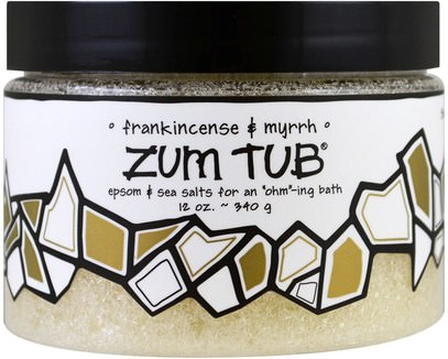 Indigo Wild, Zum Tub, Epsom & Sea Salts, Frankincense & Myrrh, 12 oz (340 g) ,حمام، الجمال، أملاح الاستحمام
