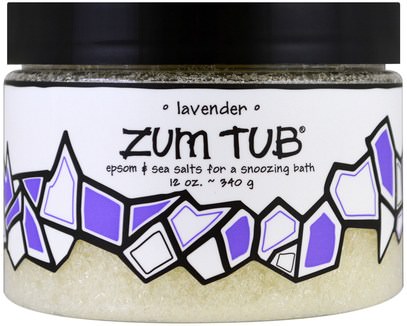 Indigo Wild, Zum Tub, Epsom & Sea Salts, Lavender, 12 oz (340 g) ,حمام، الجمال، أملاح الاستحمام