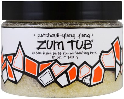 Indigo Wild, Zum Tub, Epsom & Sea Salts, Patchouli-Ylang Ylang, 12 oz (340 g) ,حمام، الجمال، أملاح الاستحمام