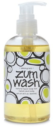 Indigo Wild, Zum Wash, Natural Liquid Soap for Hands and Body, Lemongrass, 8 fl oz (225 ml) ,حمام، الجمال، الصابون