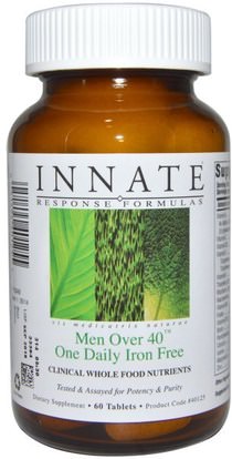 Innate Response Formulas, Men Over 40 One Daily, Iron Free, 60 Tablets ,الصحة، الرجال