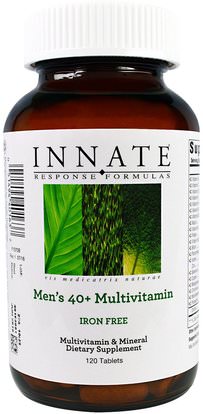 Innate Response Formulas, Mens 40+ Multivitamins, Iron Free, 120 Tablets ,الفيتامينات، الرجال الفيتامينات، الرجال
