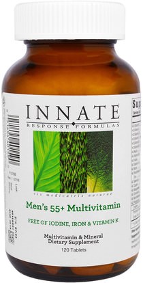 Innate Response Formulas, Mens 55+ Multivitamin, 120 Tablets ,الفيتامينات، الرجال الفيتامينات، الرجال