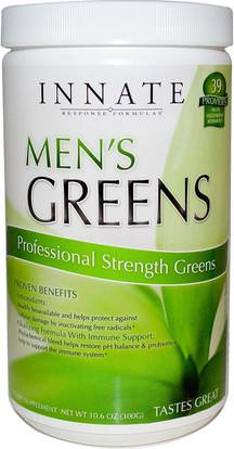 Innate Response Formulas, Mens Greens, Professional Strength Greens, 10.6 oz (300 g) ,المكملات الغذائية، سوبرفوودس، الخضر، الصحة، الرجال