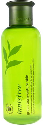 Innisfree, Green Tea Moisture Skin, 6.7 oz (200 ml) ,الجمال، العناية بالوجه، الكريمات المستحضرات، الأمصال، الجلد الشاي الأخضر