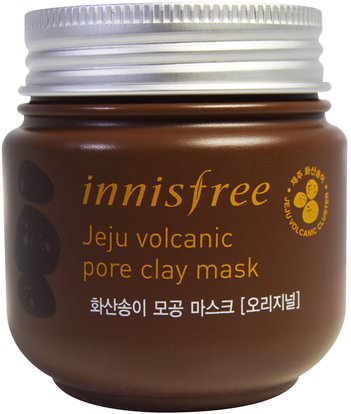 Innisfree, Jeju Volcanic Pore Clay Mask, 100 ml ,الجمال، أقنعة الوجه، أقنعة الطين، حمم