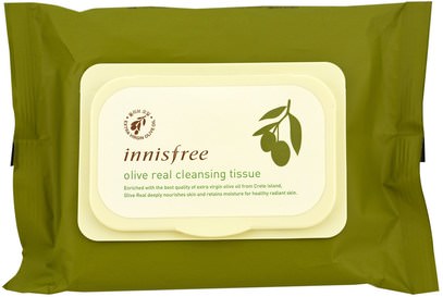 Innisfree, Olive Real Cleansing Tissue, 30 Sheets, (150 g) ,الجمال، العناية بالوجه