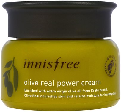 Innisfree, Olive Real Power Cream, 1.7 oz (50 ml) ,الجمال، العناية بالوجه، الكريمات المستحضرات، الأمصال، حمام