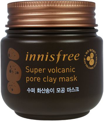 Innisfree, Super Volcanic Pore Clay Mask, 3.38 oz (100 ml) ,الجمال، أقنعة الوجه، أقنعة الطين، حمم