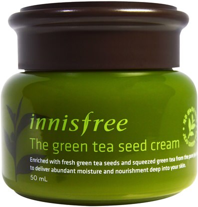 Innisfree, The Green Tea Seed Cream, 50 ml ,الجمال، العناية بالوجه، الكريمات المستحضرات، الأمصال، حمام