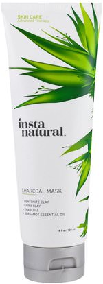 InstaNatural, Advanced Therapy, Charcoal Mask, 4 fl oz (120 ml) ,الجمال، منظفات الوجه