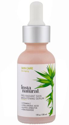 InstaNatural, Pro Radiant Skin Brightening Serum, Skin Care, Anti-Aging, 1 fl oz (30 ml) ,الجمال، فيتامين c