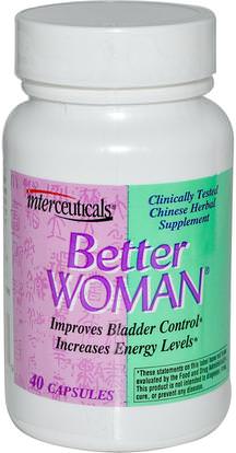 Interceuticals Inc., Better Woman, 40 Capsules ,الصحة، المرأة، المثانة