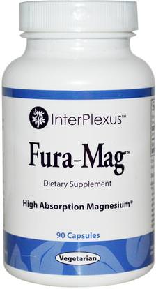 InterPlexus Inc., Fura-Mag, 90 Capsules ,المكملات الغذائية، المعادن، المغنيسيوم