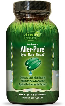 Irwin Naturals, Aller-Pure, 60 Liquid Soft-Gels ,والصحة، والحساسية، والحساسية